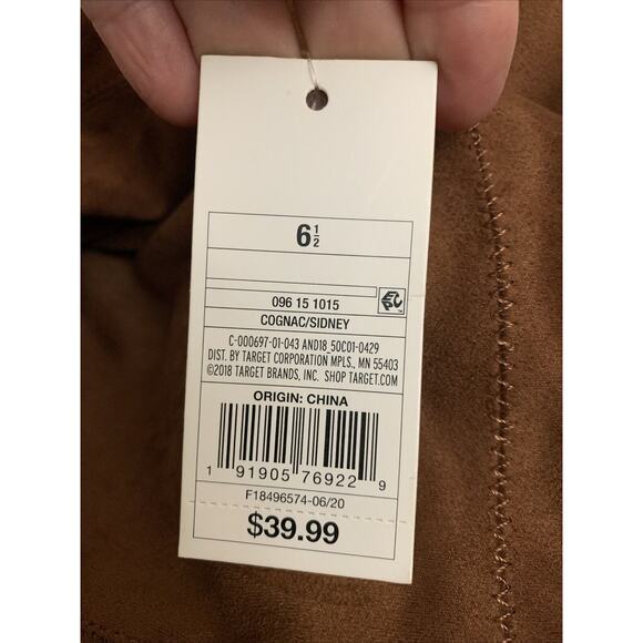 A New Day Sidney Thigh High Tall Boots Womens 6.5 Cognac Nwt - Picture 8 of 8